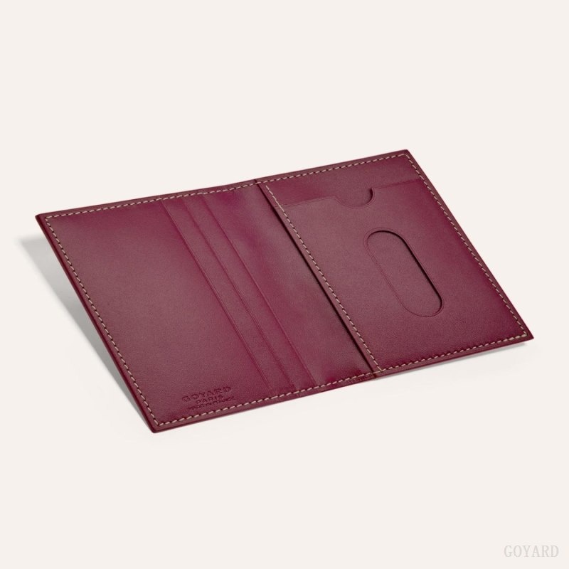 Burgundy Goyard SAINT-MARC CARD WALLET | HFEH7551