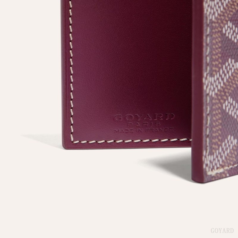 Burgundy Goyard SAINT-MARC CARD WALLET | HFEH7551