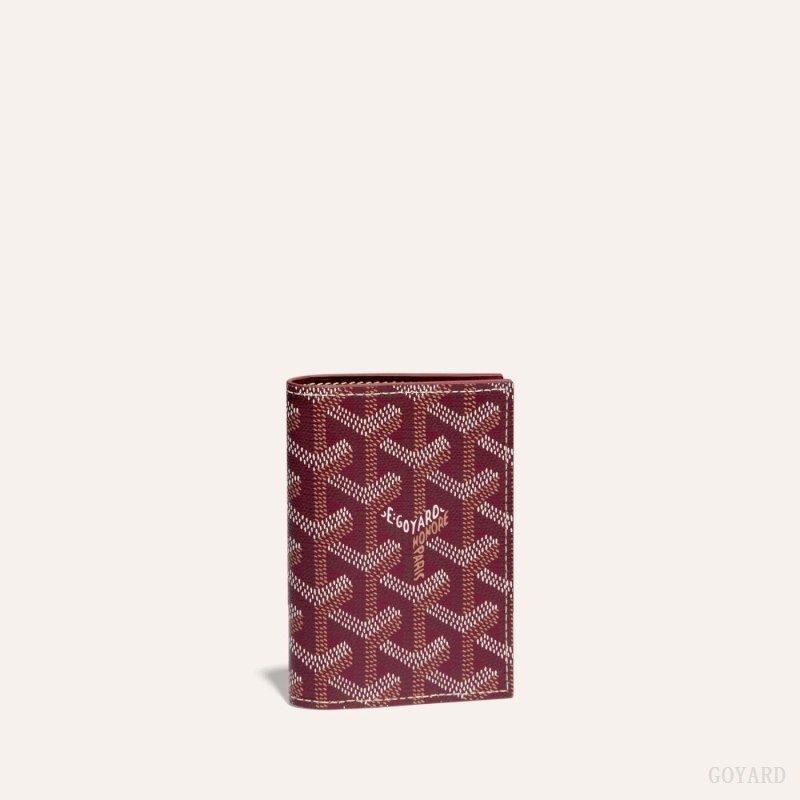 Burgundy Goyard SAINT-MARC CARD WALLET | HFEH7551