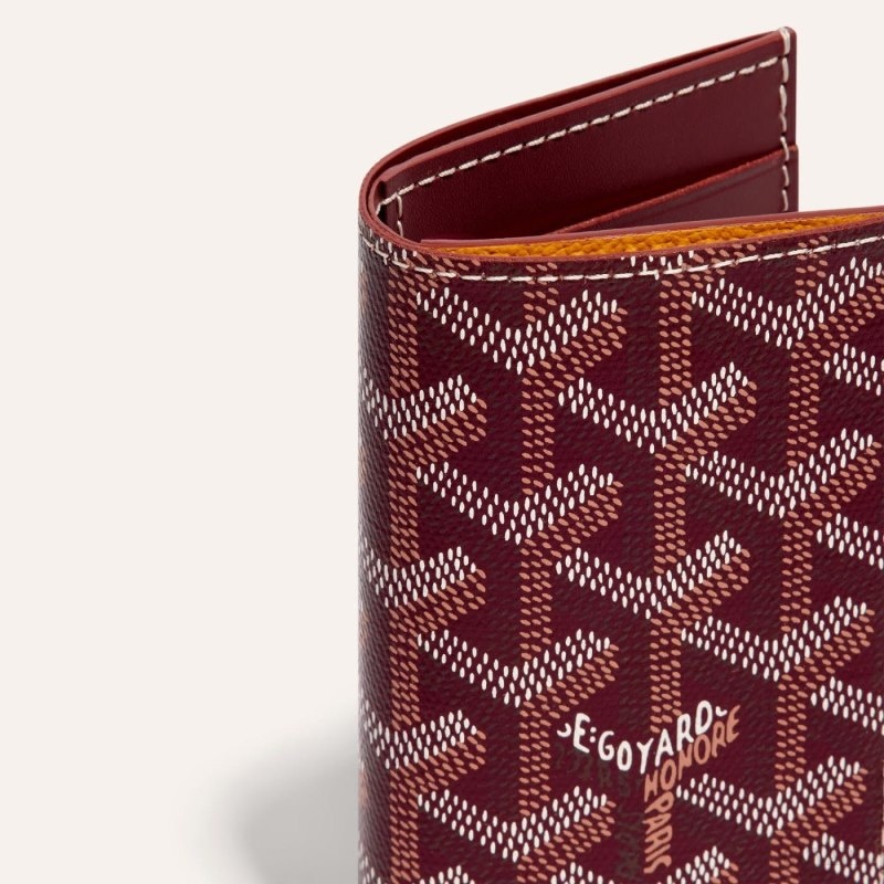 Burgundy Goyard SAINT-PIERRE CARD WALLET | IPVE9521