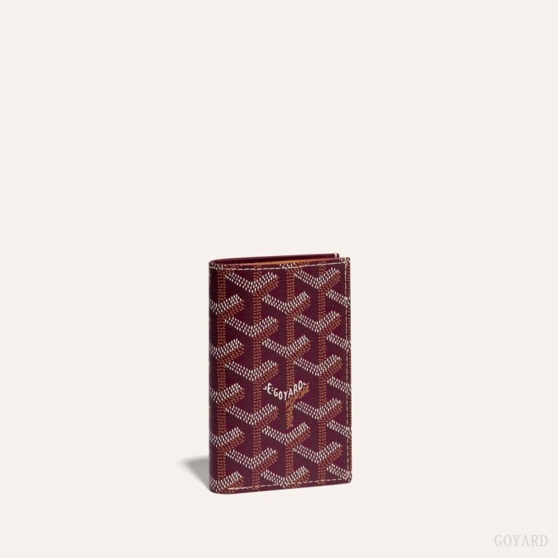 Burgundy Goyard SAINT-PIERRE CARD WALLET | IPVE9521