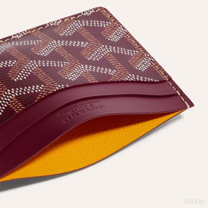 Burgundy Goyard SAINT-SULPICE CARD WALLET | MFUF8827