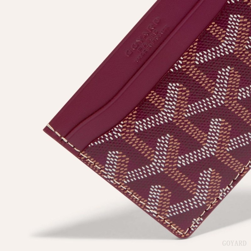 Burgundy Goyard SAINT-SULPICE CARD WALLET | MFUF8827