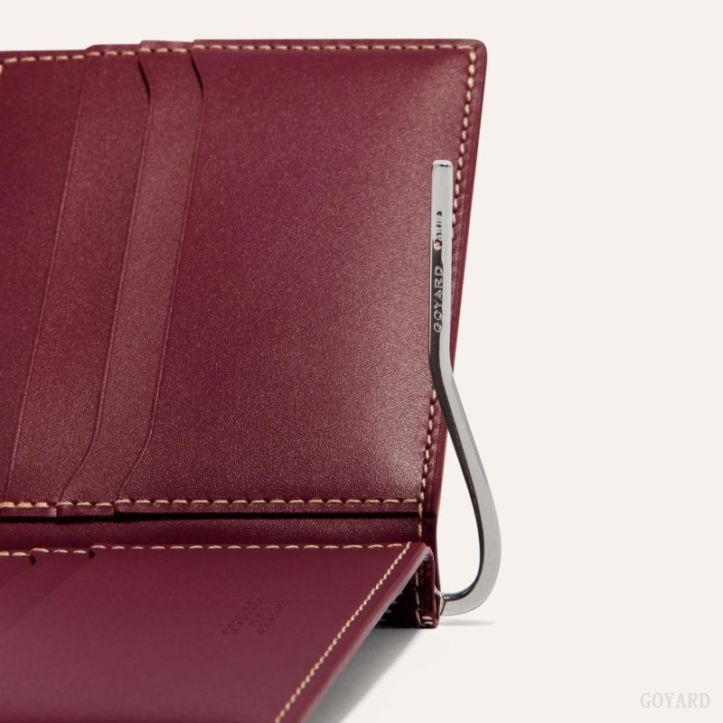 Burgundy Goyard SAINT-THOMAS BILL FOLD | JTYR4164