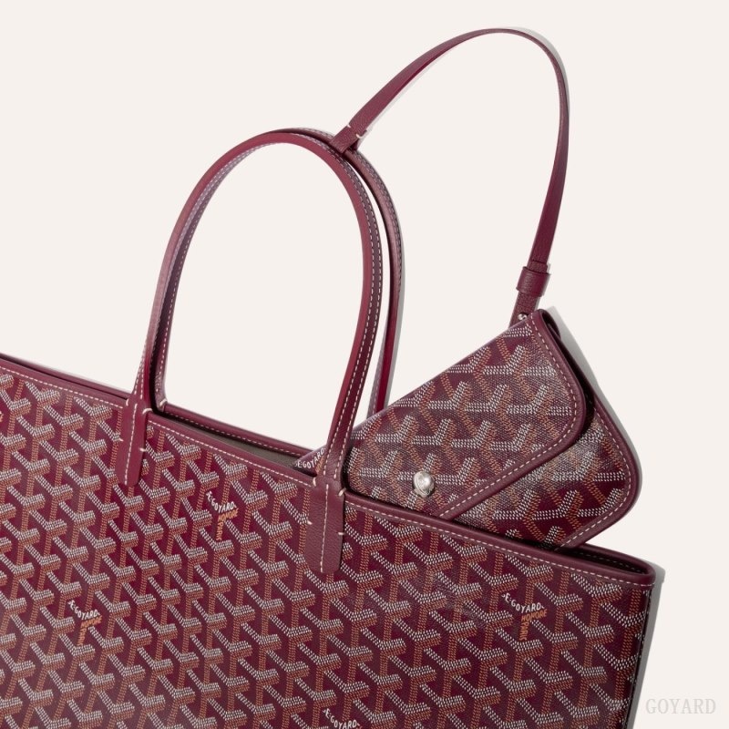 Burgundy Goyard SAINT LOUIS PM BAG | IQKM3192