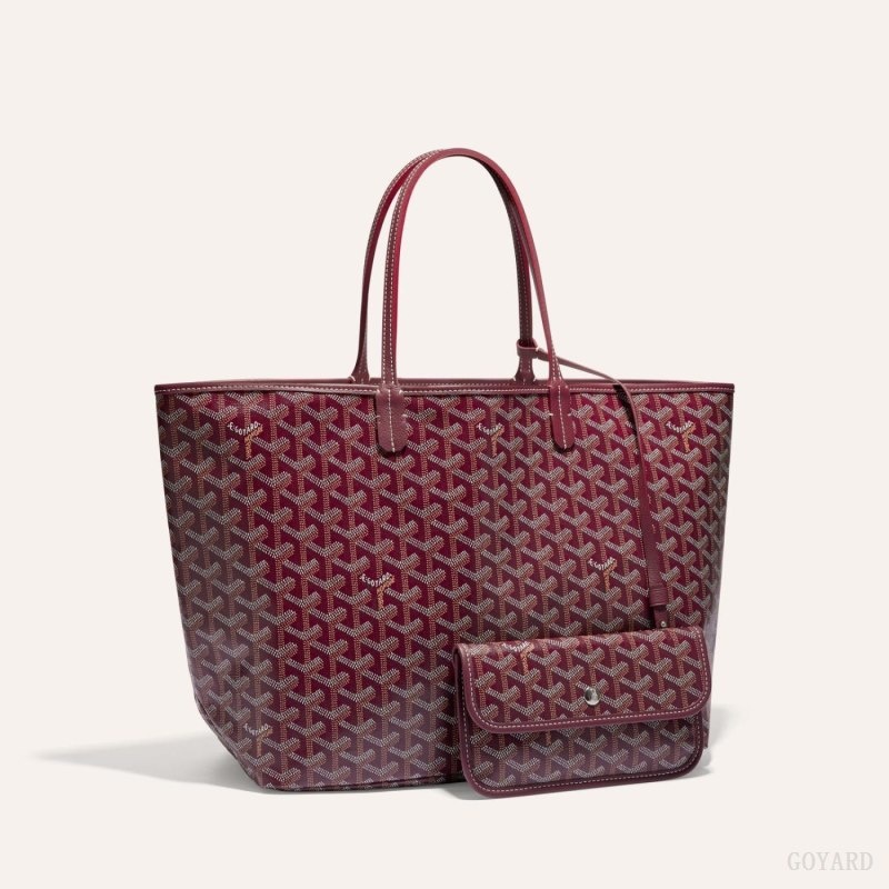 Burgundy Goyard SAINT LOUIS PM BAG | IQKM3192