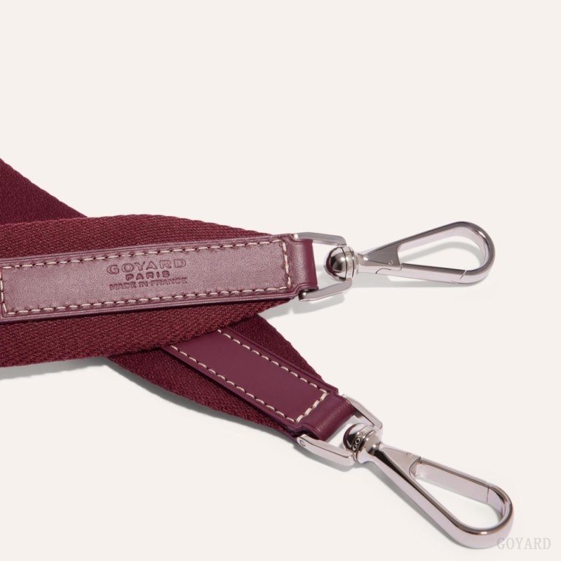 Burgundy Goyard SANGLE MM STRAP | VAXM1664