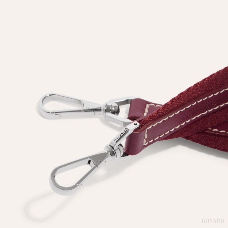 Burgundy Goyard SANGLE PM STRAP | IBAE1714