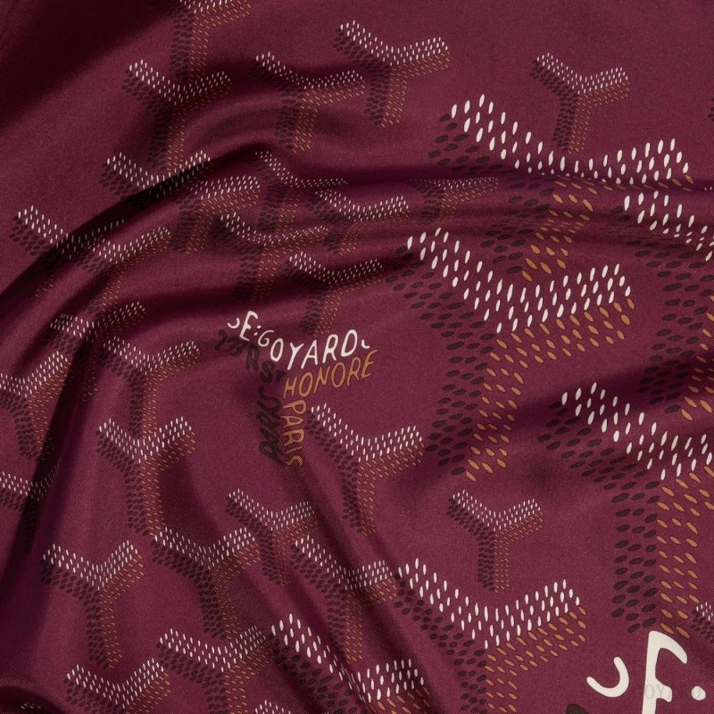 Burgundy Goyard SCARF N°1 | MSBY9278