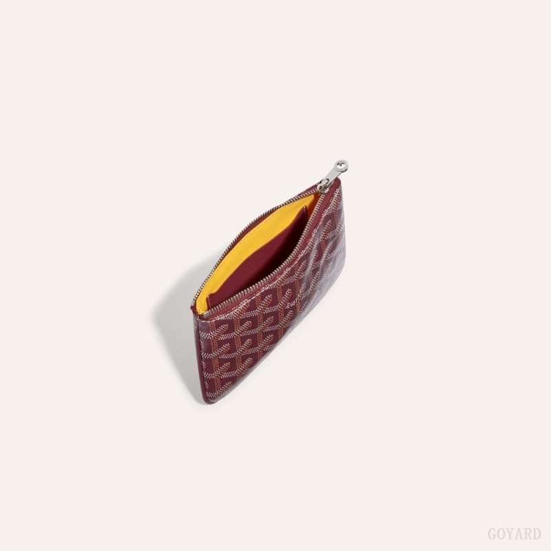 Burgundy Goyard SÉNAT MINI WALLET | SOFG4572