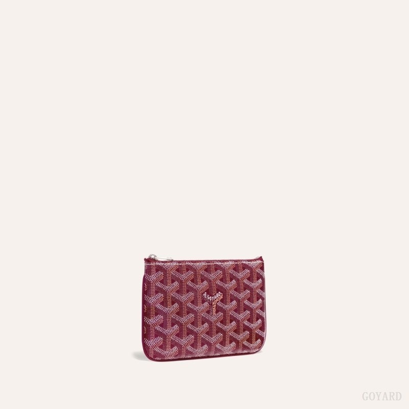 Burgundy Goyard SÉNAT MINI WALLET | SOFG4572