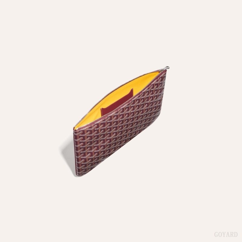 Burgundy Goyard SÉNAT MM POCKET | ETOA6522