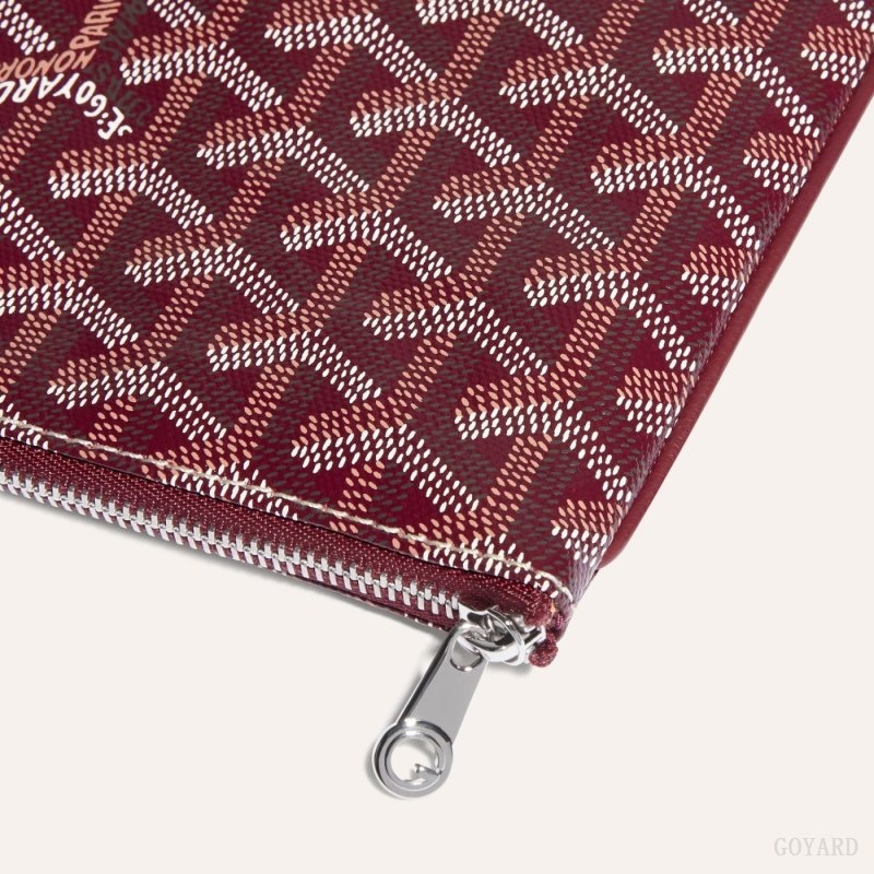 Burgundy Goyard SÉNAT PM POCKET | LPOM9456