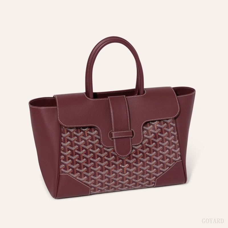 Burgundy Goyard Saïgon tote bag | FSXS5845