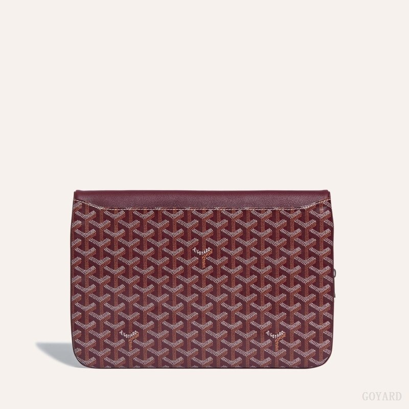 Burgundy Goyard Sainte-Marie GM Clutch | NIMZ6701