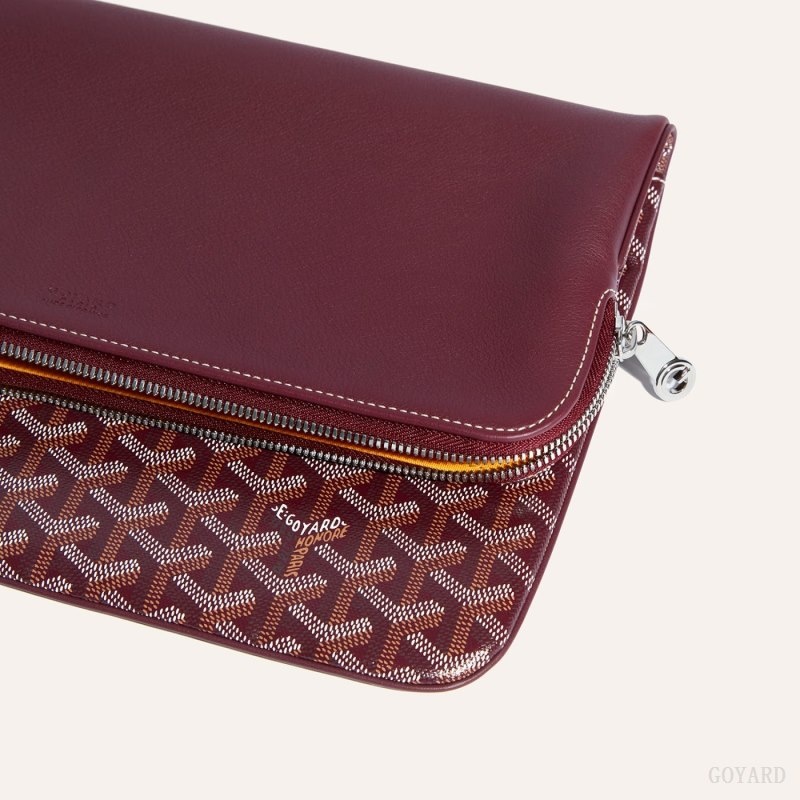 Burgundy Goyard Sainte-Marie GM Clutch | NIMZ6701