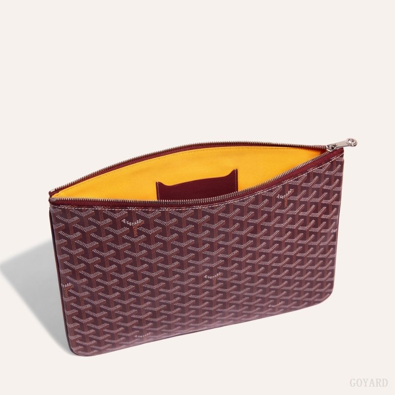 Burgundy Goyard Sénat MGM Pouch | HLNY2924