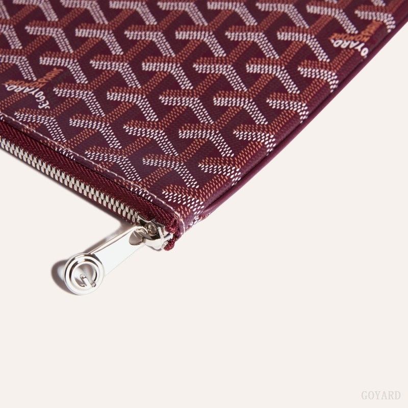 Burgundy Goyard Sénat MGM Pouch | HLNY2924