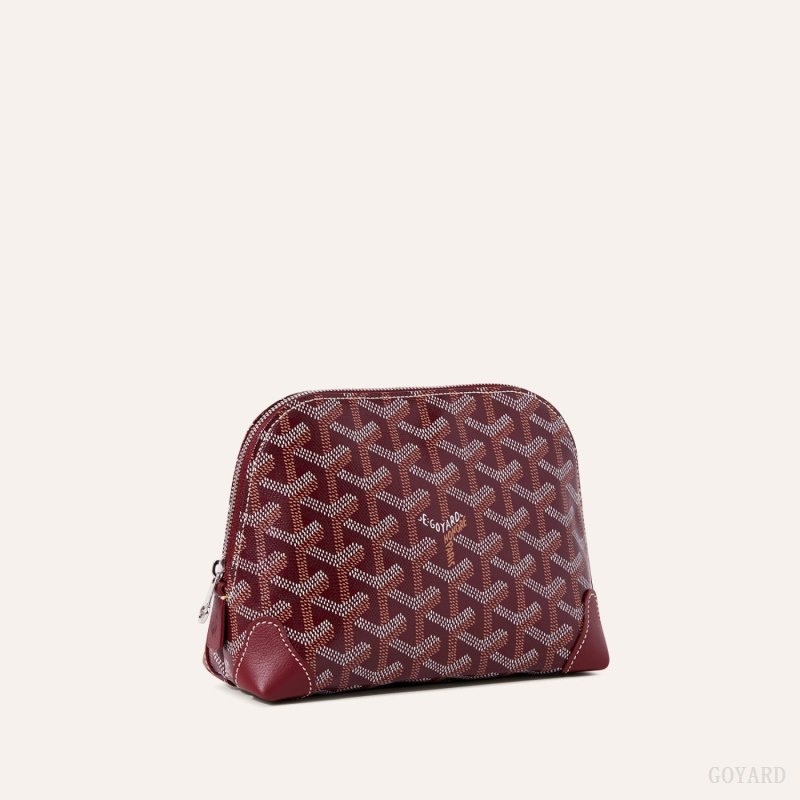 Burgundy Goyard Vendôme Cosmetic Pouch | UKQI1692