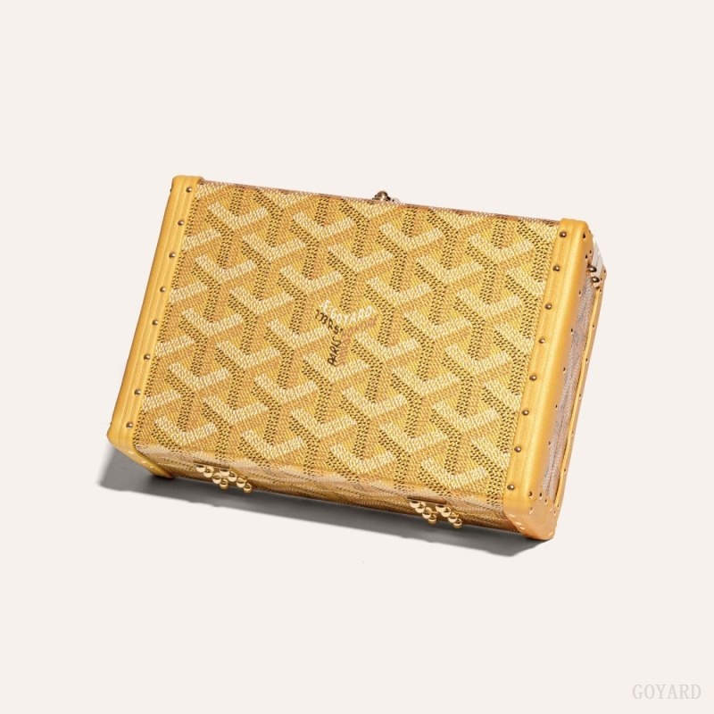 Gold Goyard MINAUDIÈRE TRUNK BAG | FAHF1590