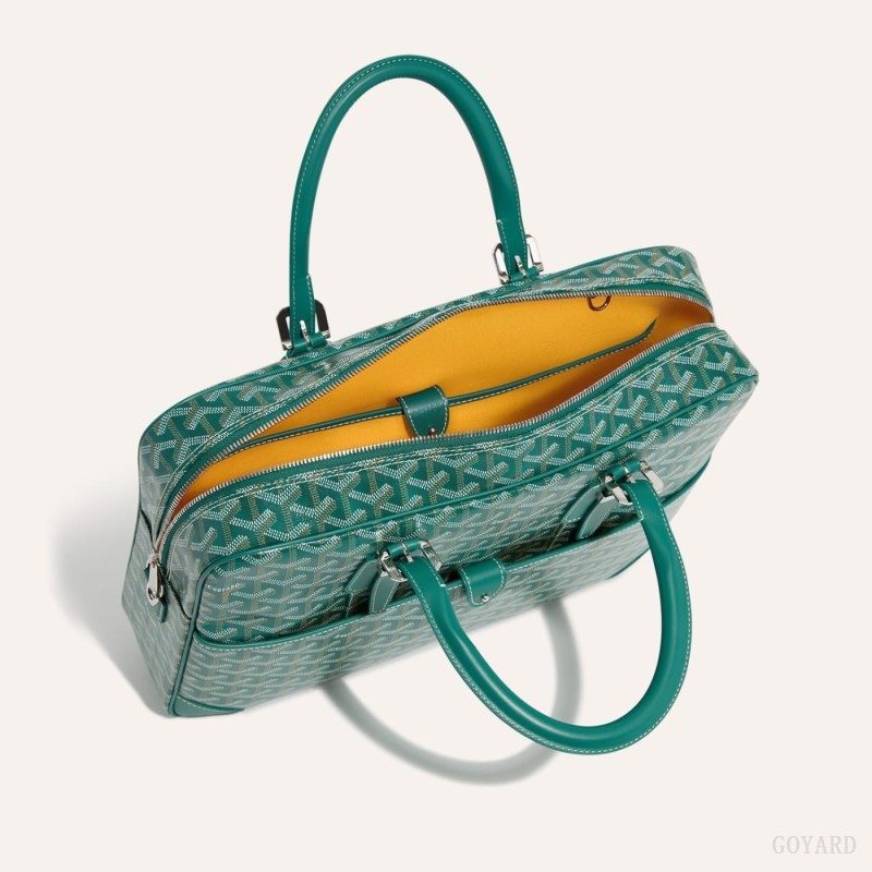 Green Goyard Ambassade MM Document Case | BHDI9609