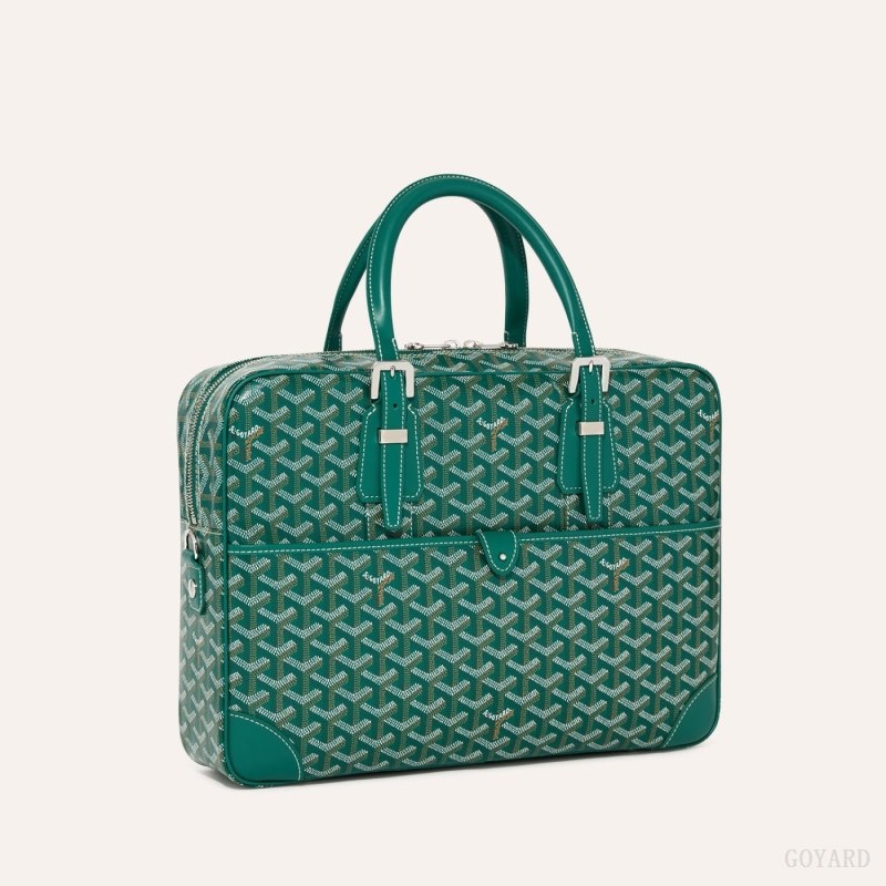 Green Goyard Ambassade MM Document Case | BHDI9609