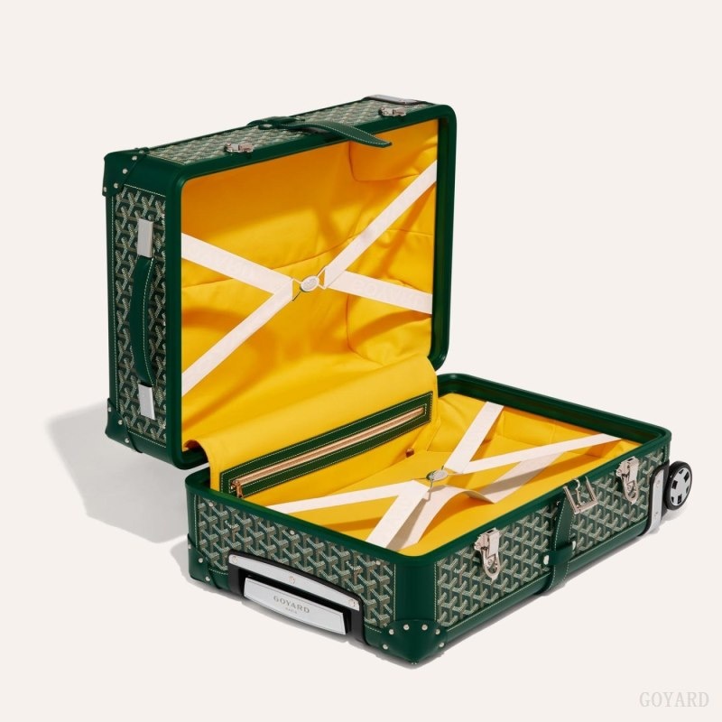 Green Goyard BOURGET PM TROLLEY CASE | PKSL5058