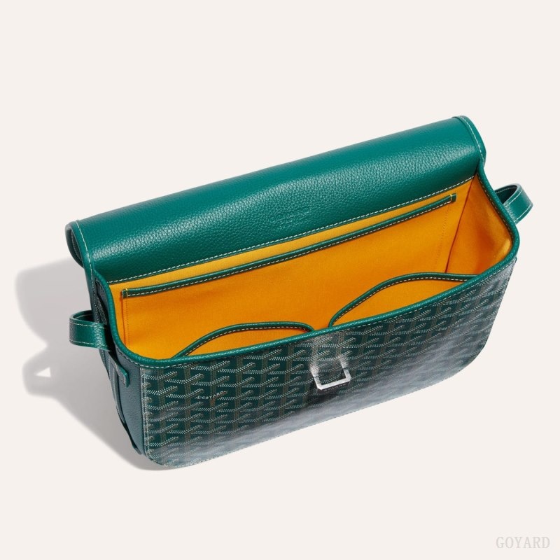 Green Goyard Belvedere MM Bag | JLQV7585