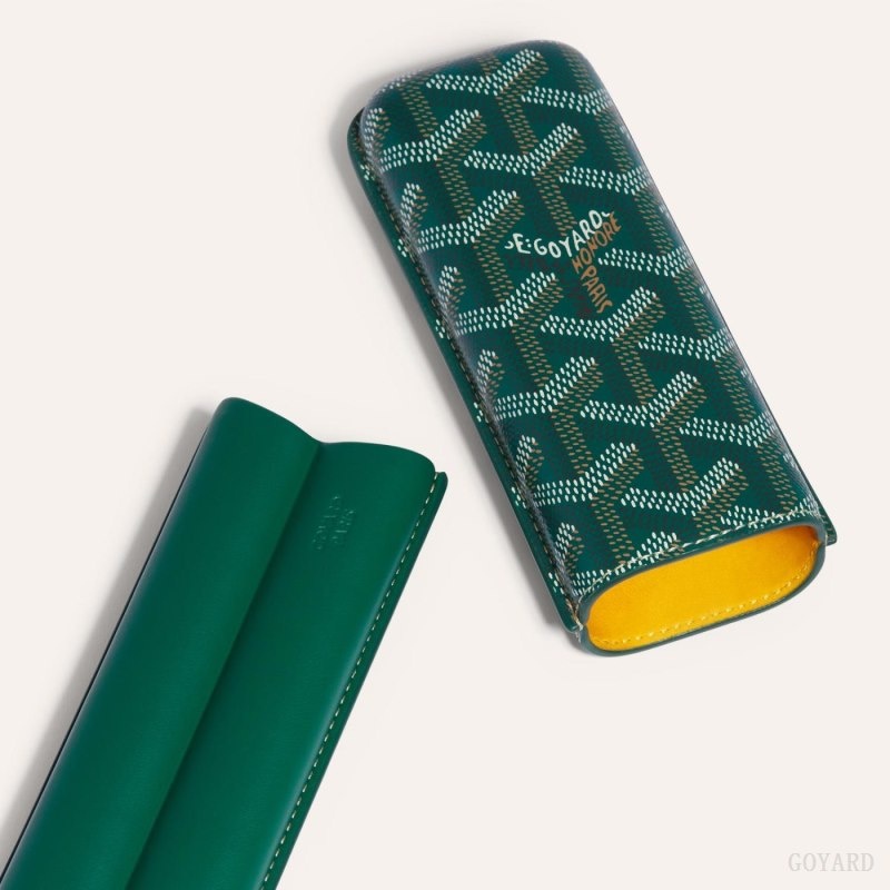 Green Goyard CHURCHILL 2 CIGAR CASE | BVCM6295