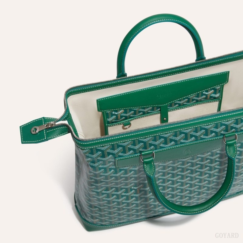 Green Goyard Cisalpin Document Case | SUAM4750