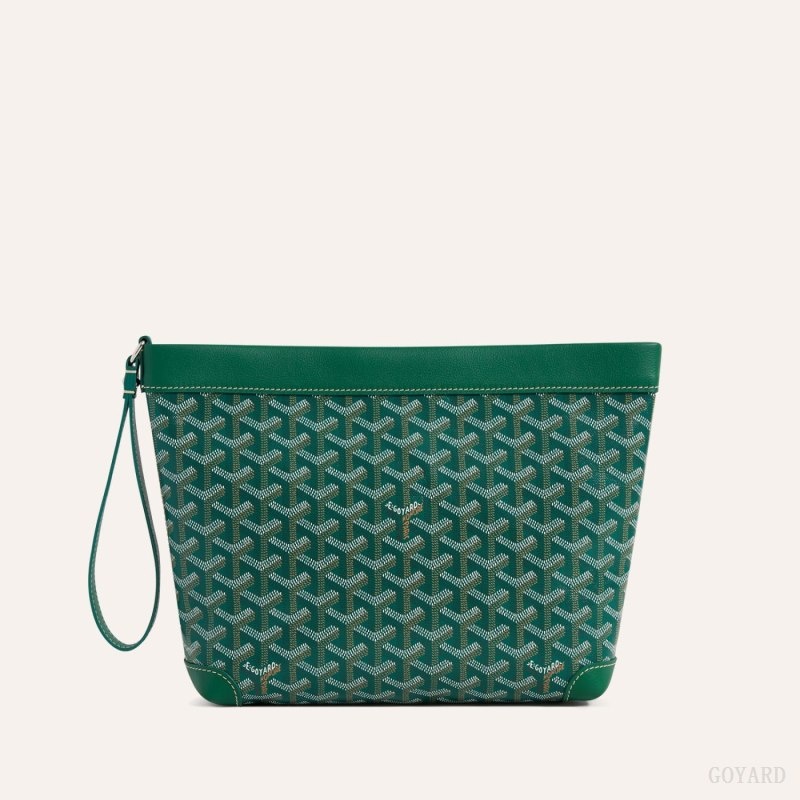 Green Goyard Conti pouch | MDNY4690