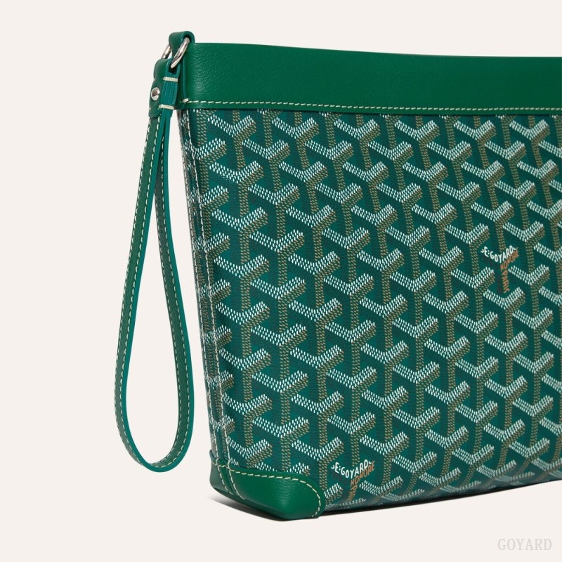 Green Goyard Conti pouch | MDNY4690