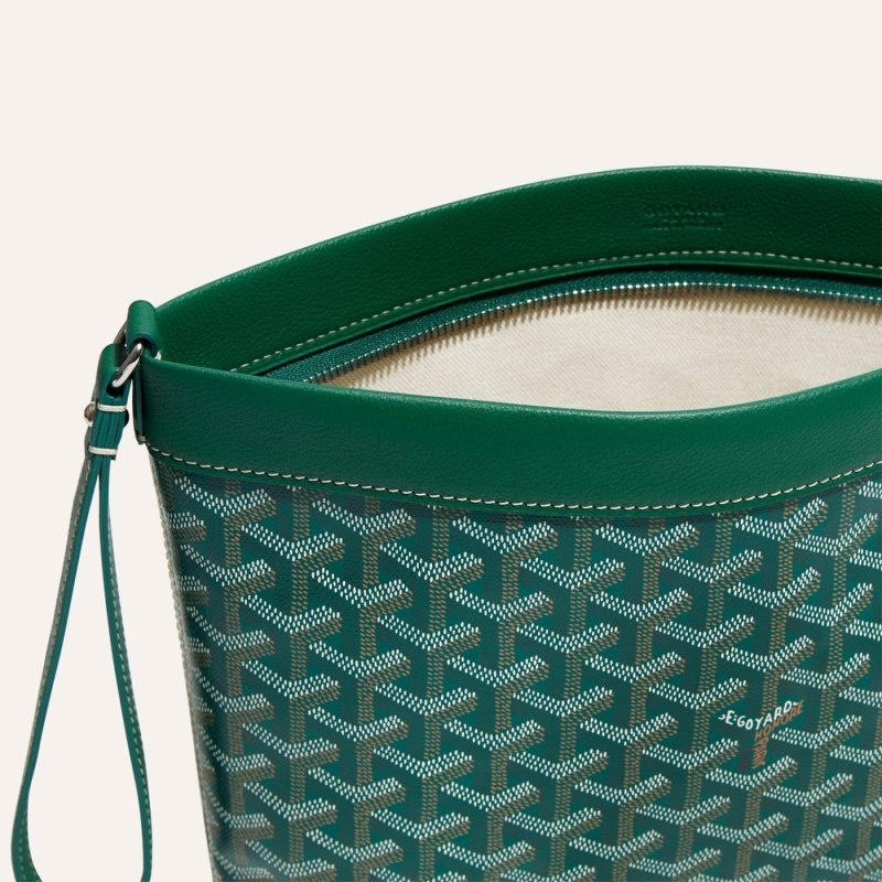 Green Goyard Conti pouch | MDNY4690