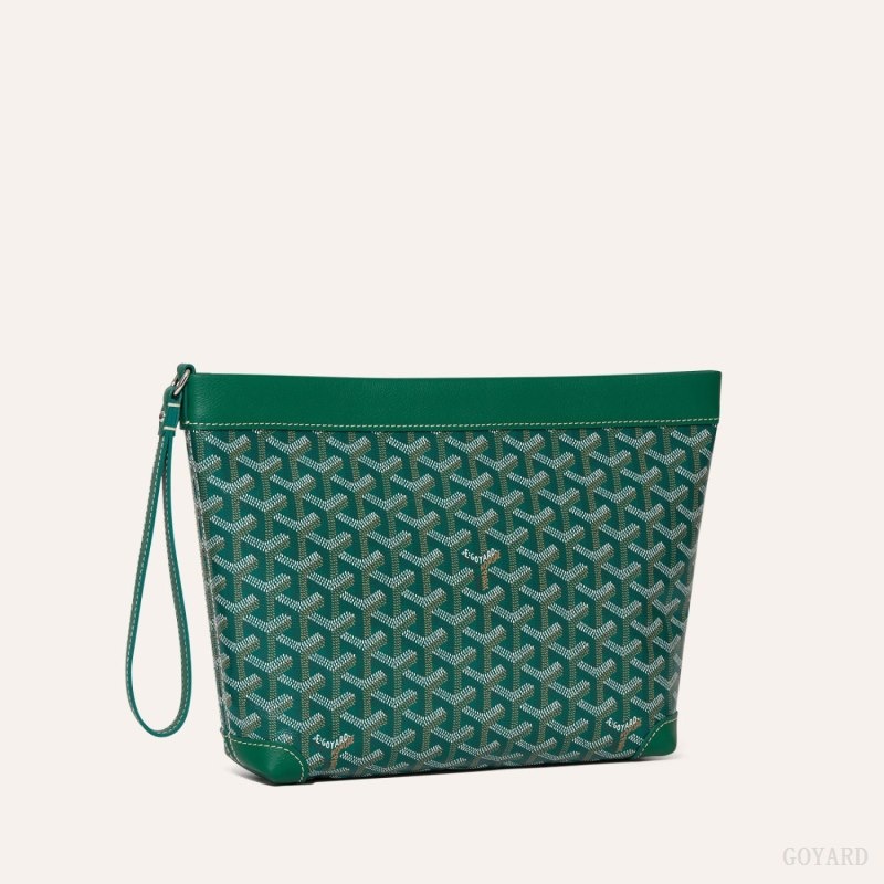 Green Goyard Conti pouch | MDNY4690