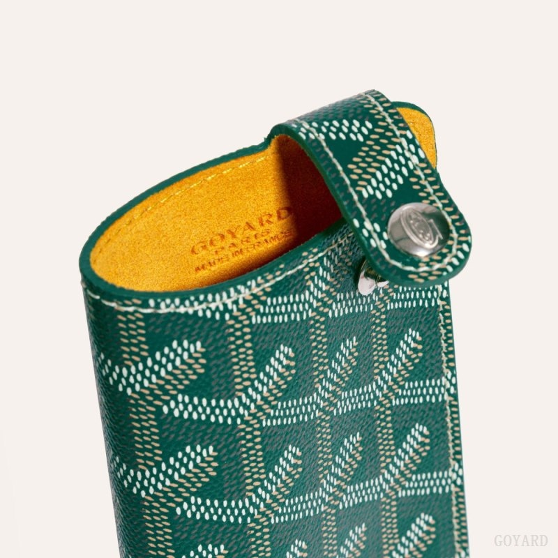 Green Goyard MONTMARTRE PM GLASSES CASE | WLQT3859