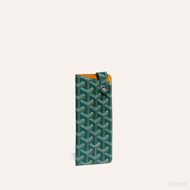 Green Goyard MONTMARTRE PM GLASSES CASE | WLQT3859