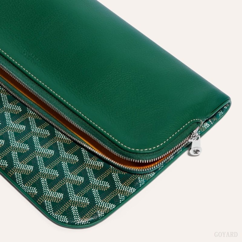 Green Goyard SAINTE-MARIE CLUTCH | DQBX2459