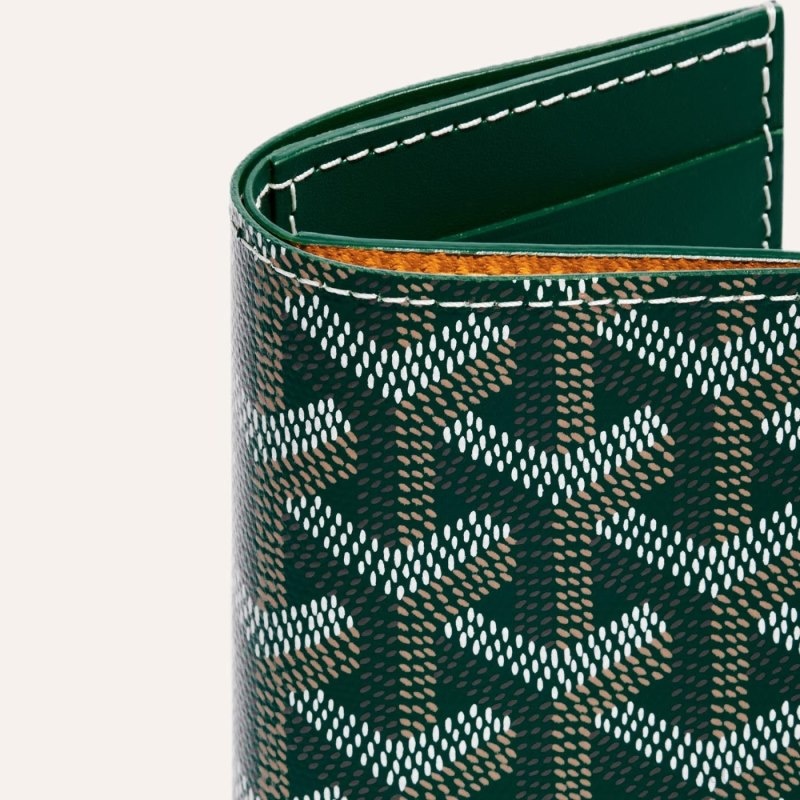 Green Goyard SAINT-PIERRE CARD WALLET | QUMN1905