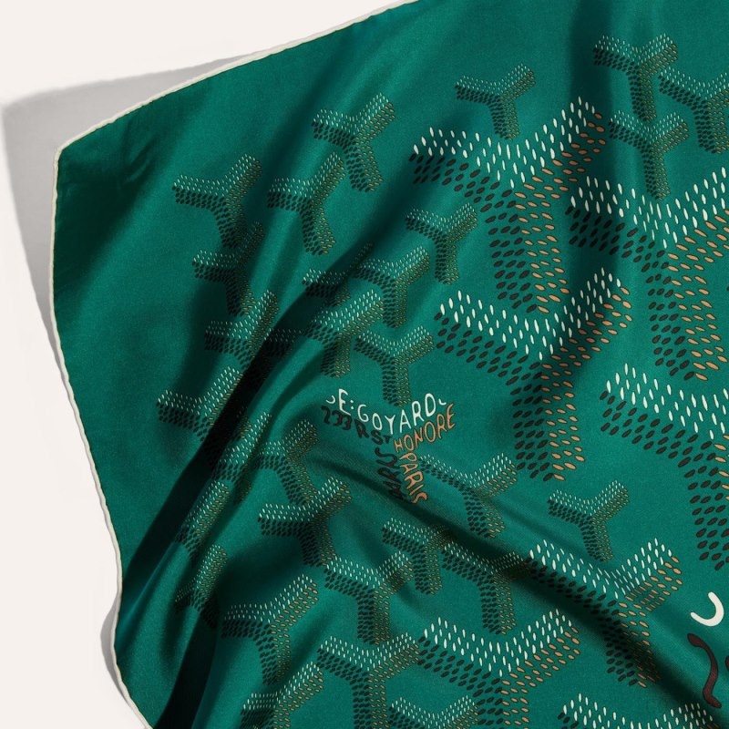 Green Goyard SCARF N°1 | BCPX2117