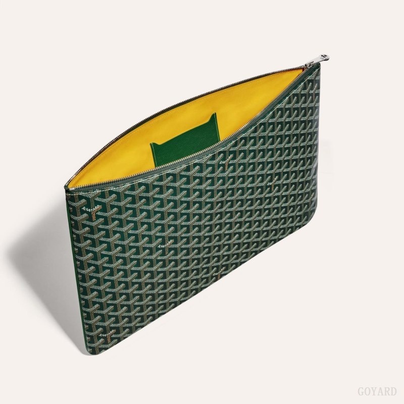 Green Goyard SENAT GM DOCUMENT CASE | SUZS1064