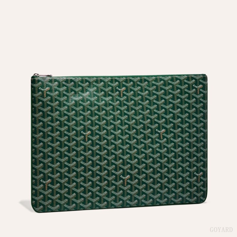 Green Goyard SENAT GM DOCUMENT CASE | SUZS1064