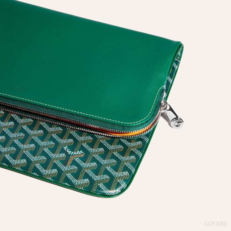 Green Goyard Sainte-Marie GM Clutch | WIRU2410