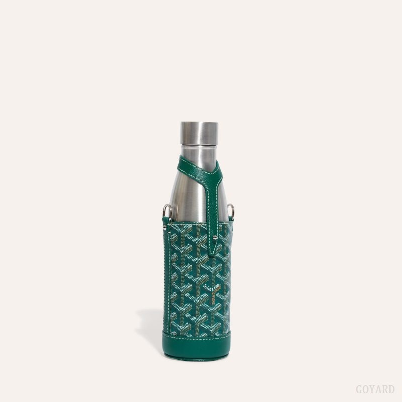 Green Goyard Yonne MM Case & Flask | DCJK0288