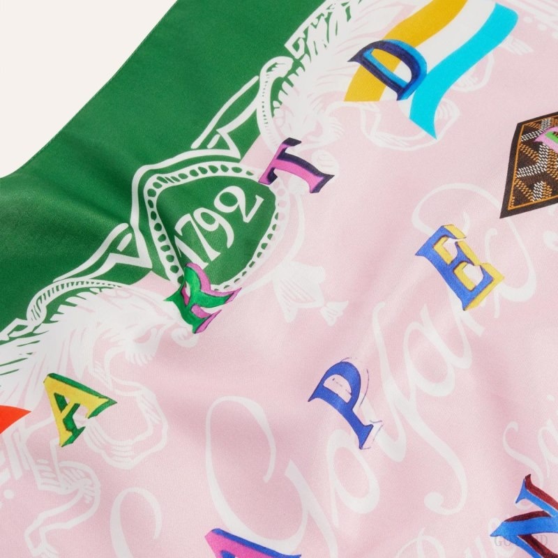 Green / Pink Goyard SCARF N°3 | NXGA9418