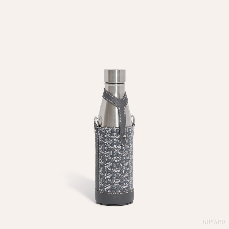 Grey Goyard Yonne MM Case & Flask | QMLO4472