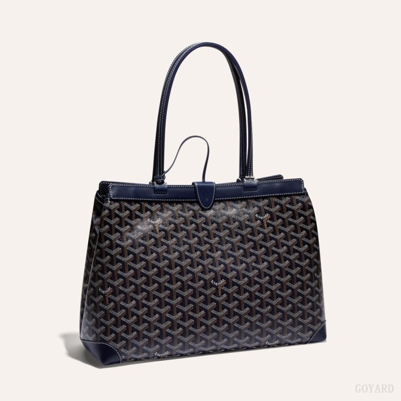 Navy Blue Goyard BELLECHASSE BIAUDE PM BAG | ZCZL5743