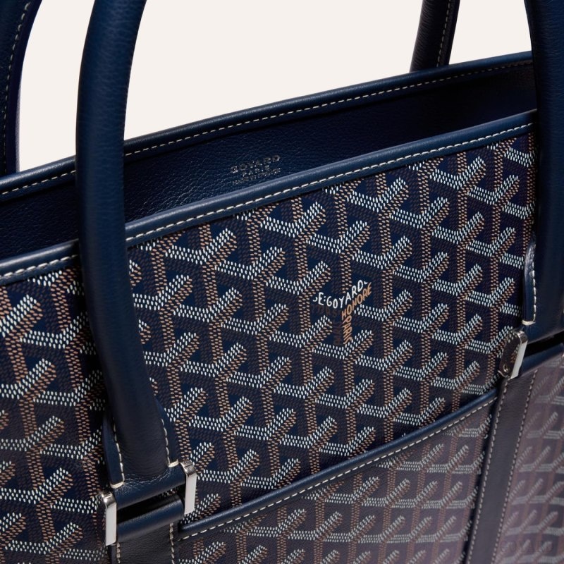 Navy Blue Goyard BOURGOGNE BAG | QQJB5153