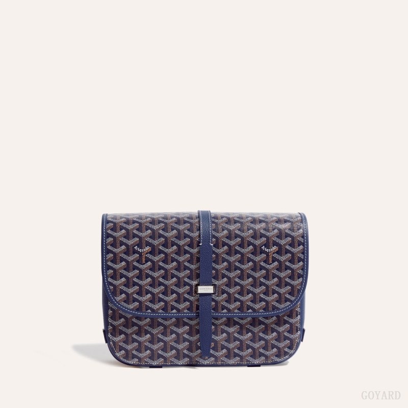 Navy Blue Goyard Belvedere MM Bag | FMDG0130