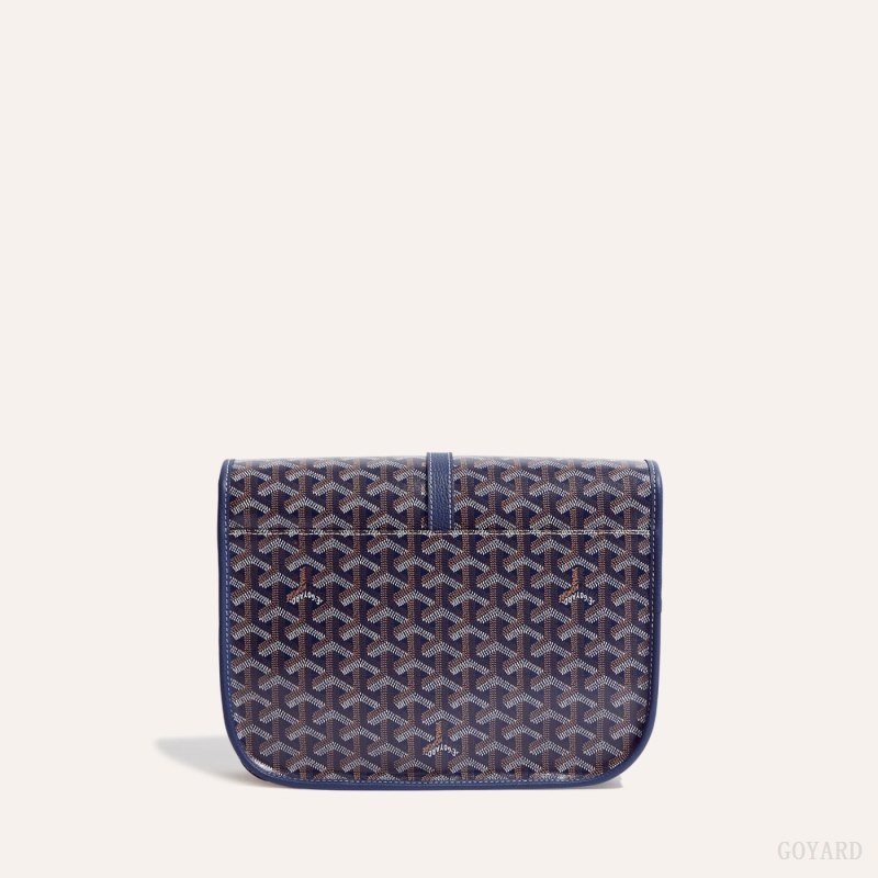 Navy Blue Goyard Belvedere MM Bag | FMDG0130