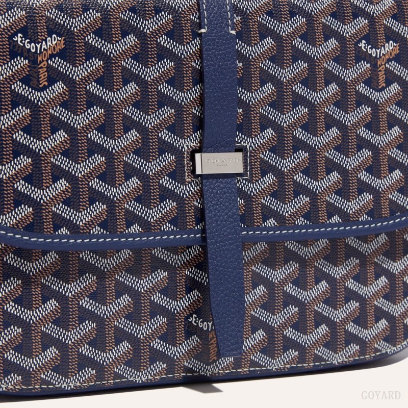 Navy Blue Goyard Belvedere MM Bag | FMDG0130